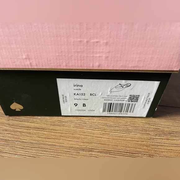 KATE SPADE-NWT/Box Black Suede & Rhinestone Mary Janes - Picture 8 of 15